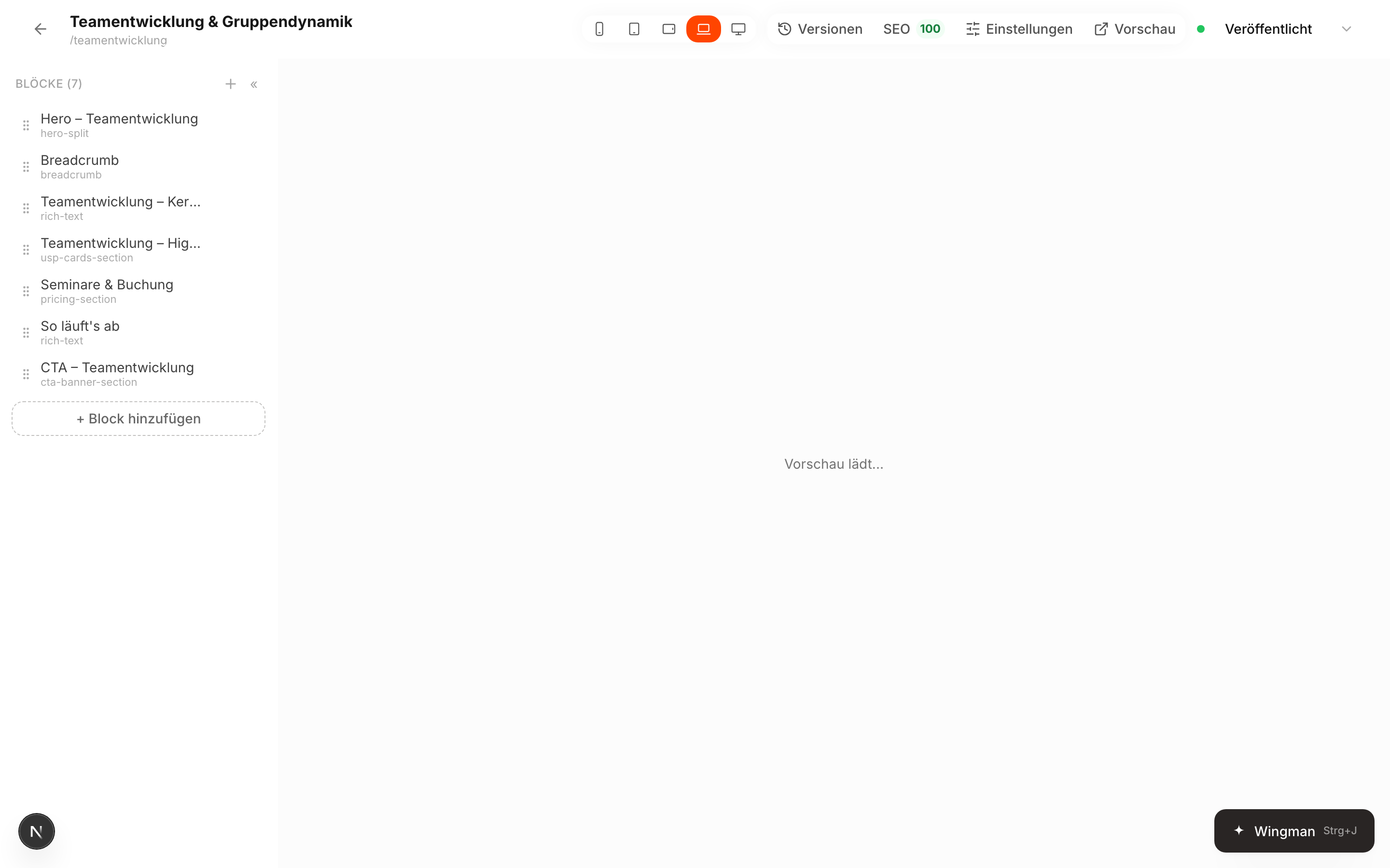 Seiten-Editor
